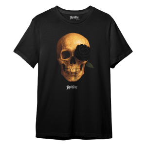 Skull and black rose - Image 1